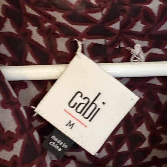 Cabi medium Sleeveless Top -grey black red Pattern in excellent condtion - Picture 2 of 7